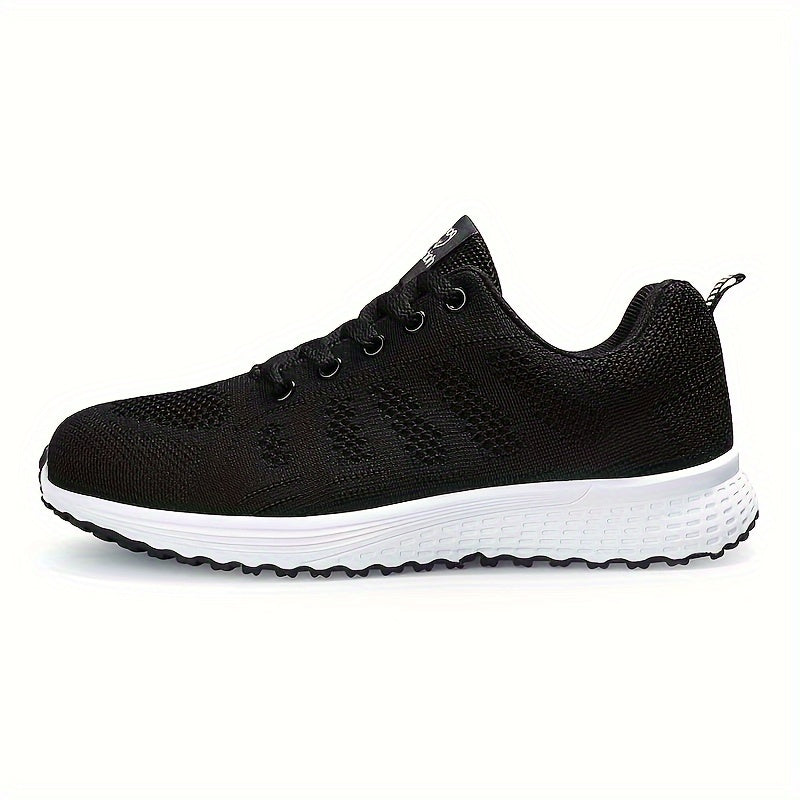 Leichte Damen-Sneaker, atmungsaktive Mesh-Schnür-Laufschuhe, Damenschuhe