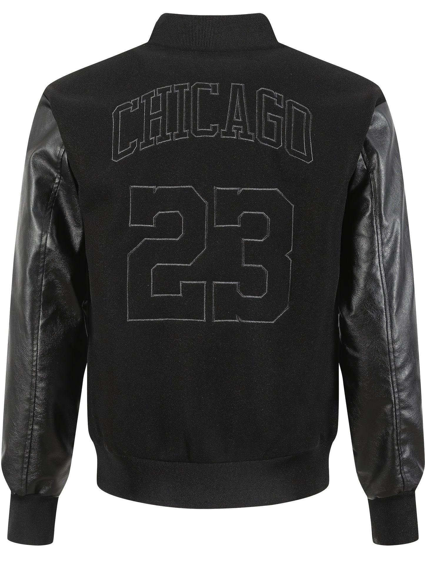 Herren Baseballjacke Schwarz #23 – Lässiges klassisches Retro-Sportdesign, mit...