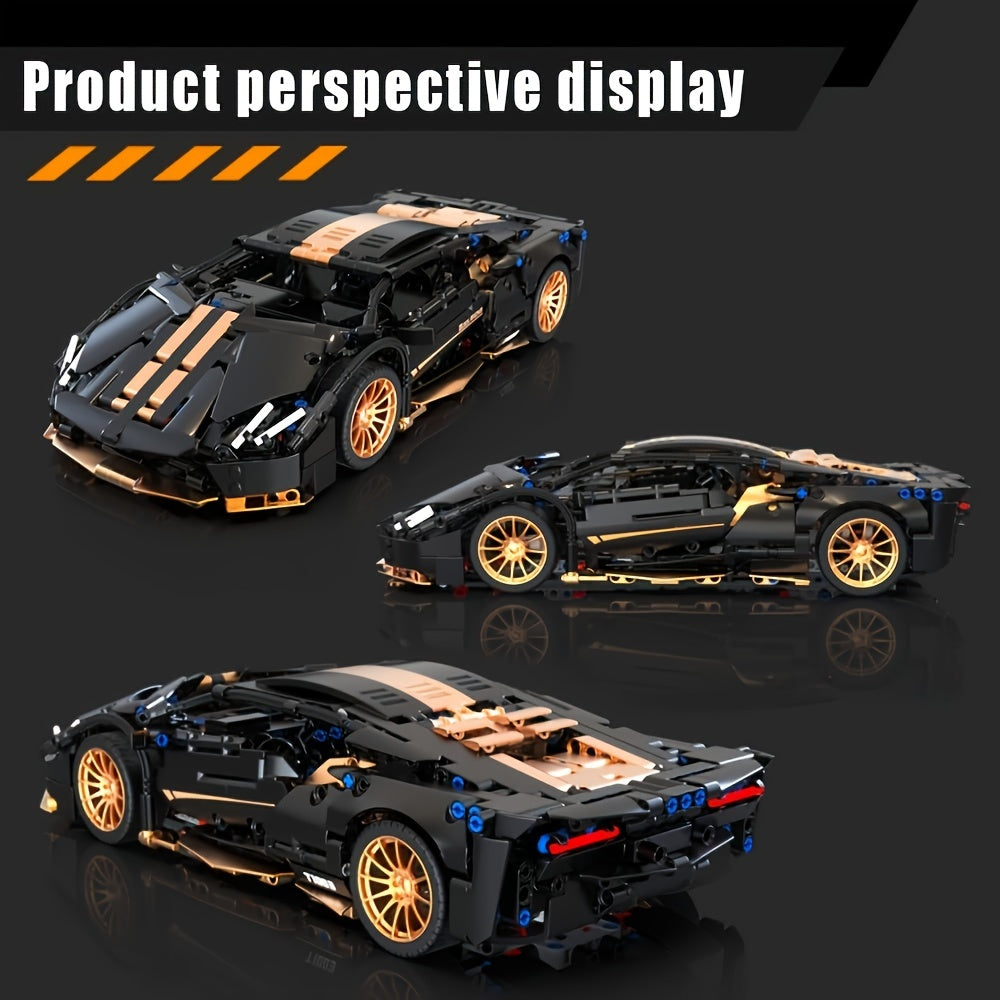 Bausatz für Sportwagen im Maßstab 1:14, 1309 Teile Modellbauset für Erwachsene, Supercar-Spielzeug