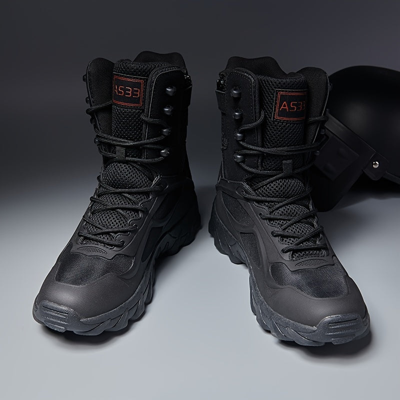 Herren-Stiefel im Military-Stil – Hohe Jungle-Combat-Boots für Outdoor, Wandern, Camping und Wüste