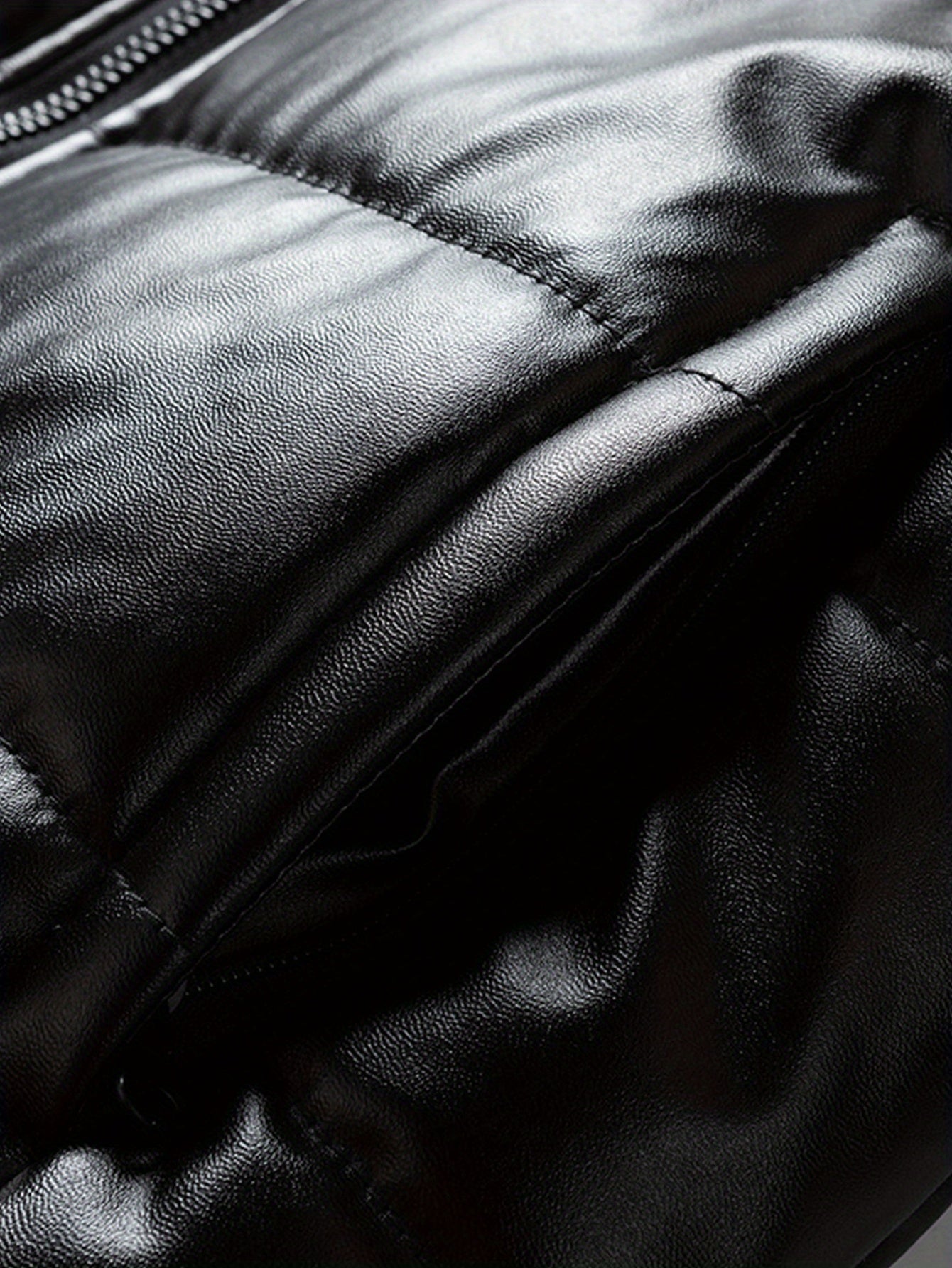 Herren Winterjacke in Heavy-Duty-Qualität – Schwarzer Kälteschutz-Mantel mit Reißverschlusstaschen, formell & elegant