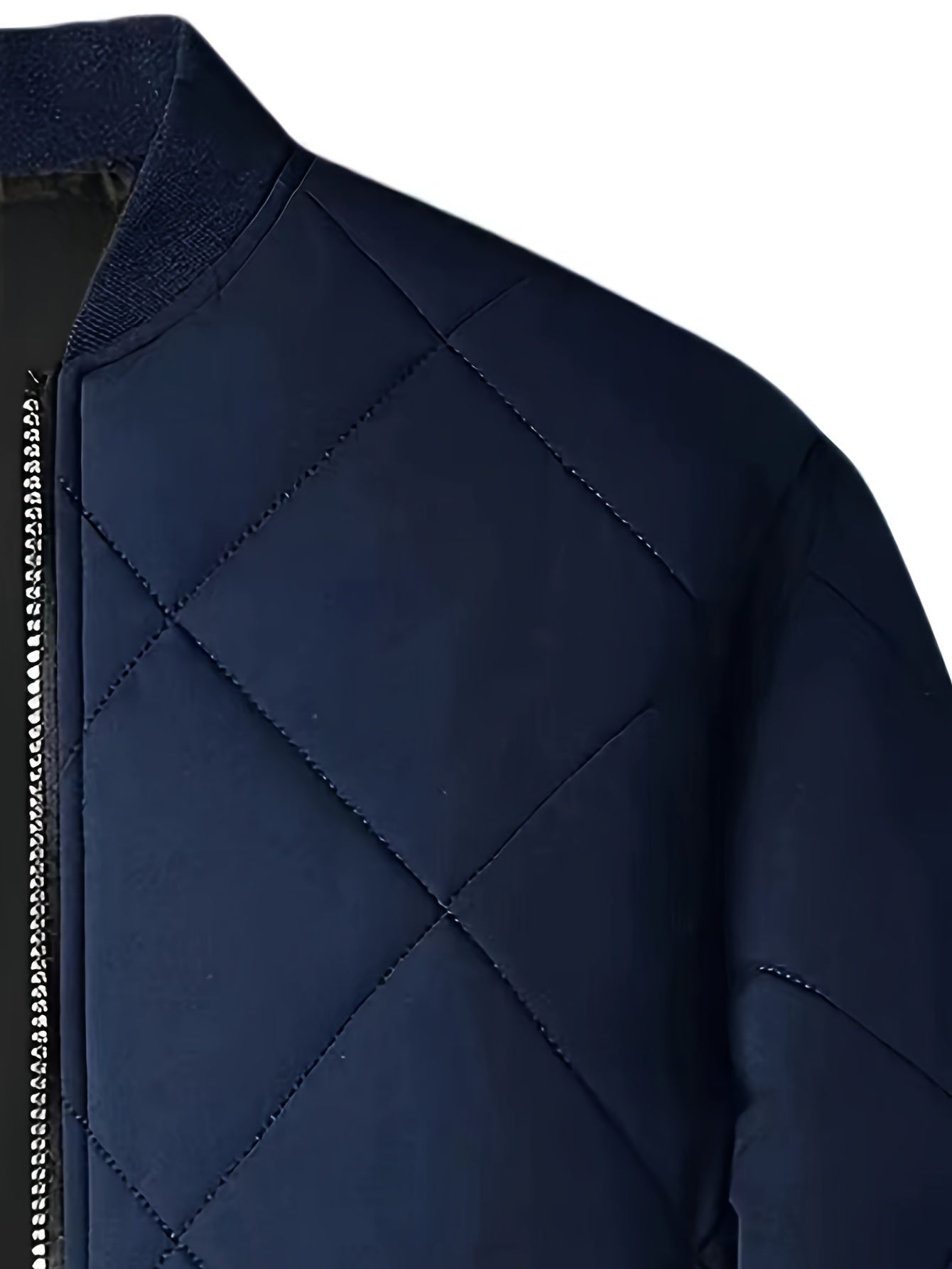 Herren Stepp-Fleecejacke mit Stehkragen – Sportliche Zip-Up-Jacke mit Reißverschlusstaschen, vielseitig einsetzbar