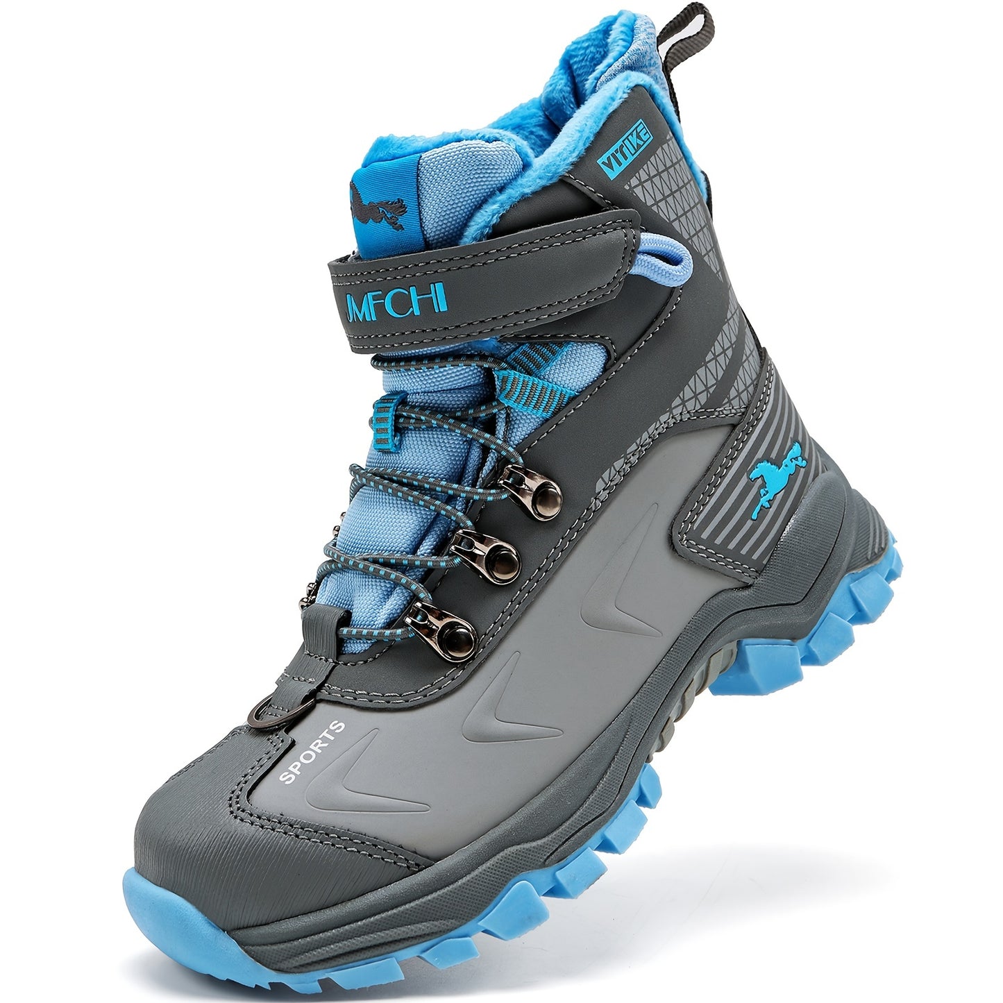 Jungen-Schneestiefel, rutschfeste Schuhe für Outdoor, Wandern, Klettern im Winter
