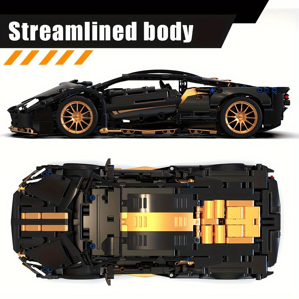 Bausatz für Sportwagen im Maßstab 1:14, 1309 Teile Modellbauset für Erwachsene, Supercar-Spielzeug