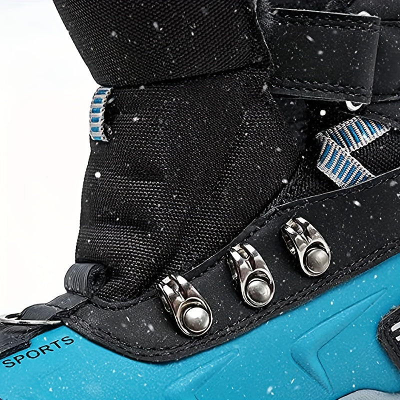 Jungen-Schneestiefel, rutschfeste Schuhe für Outdoor, Wandern, Klettern im Winter